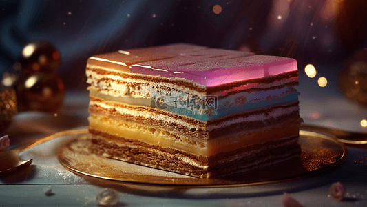小蛋糕甜品背景图片_甜品欧培拉蛋糕背景