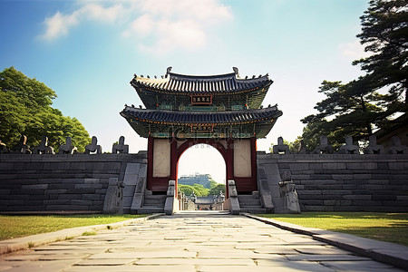 文化之旅背景图片_旅游景点 首尔朝鲜旅游景点 旅游指南 首尔 韩国群岛之旅