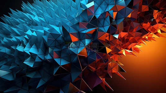 几何科技浅色背景图片_3d 渲染中的抽象几何设计
