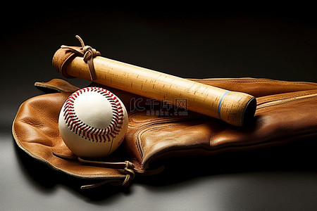 棒球棒和手套
