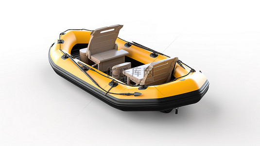 充气船3d模型