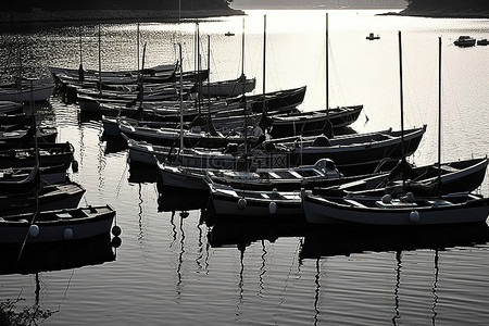 游艇码头背景图片_维利科罗滕码头的船只