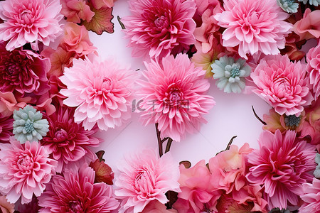 粉色教师节背景图片_谢谢你在白色背景上的花
