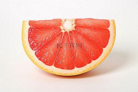 j煎饼果子背景图片_白色表面上的葡萄柚果子