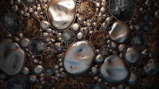 抽象石背景图片_3d 渲染中的抽象石背景