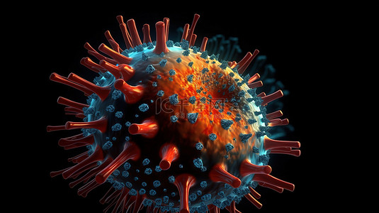 3d 中高度传染性病毒的视觉描述