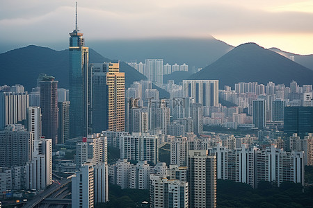 山竹台风背景图片_韩国正在炫耀其遭受台风袭击的大都市