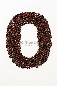 字母c背景图片_由咖啡豆制成的字母c