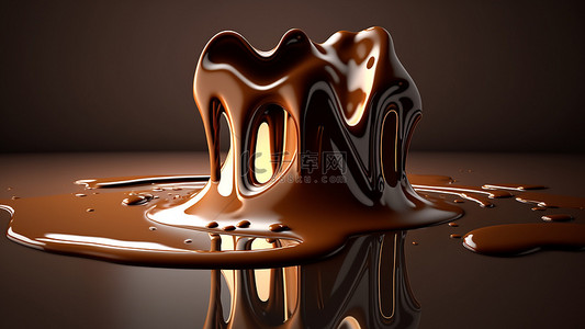 巧克力甜品卡路里背景