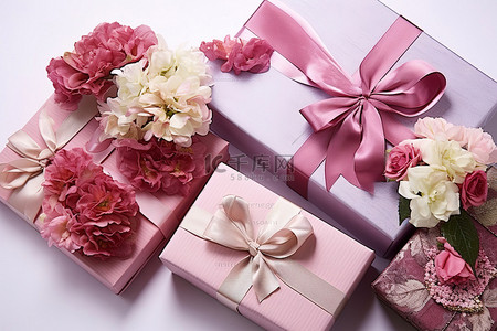 礼品包装纸和鲜花