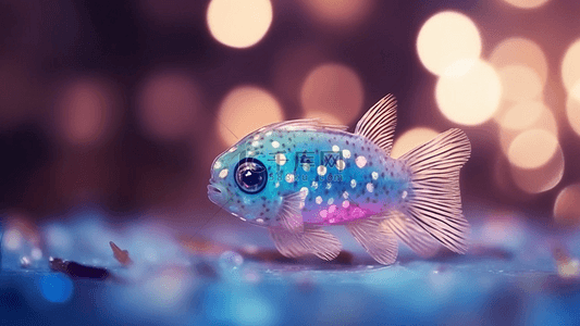 动物世界卡通动物背景图片_海底小鱼唯美背景