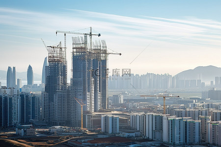 复工榜样背景图片_首批商品住宅开工建设大规模复工