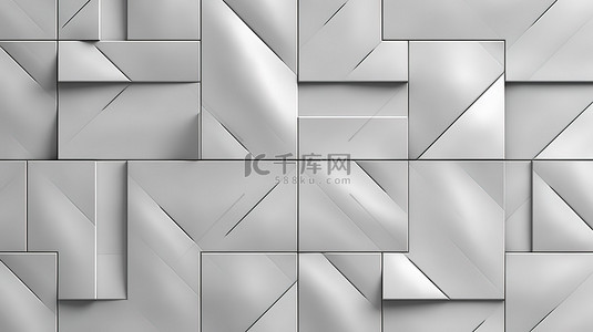 白色墙壁纹理背景背景图片_白色灰色豪华混凝土瓷砖的 3D 渲染，用于无缝地板和墙壁纹理