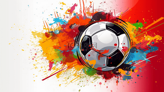 足球涂鸦插画