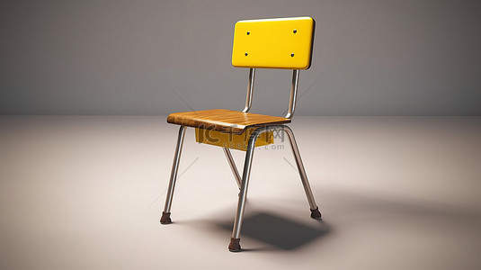 演讲预告背景图片_3d 渲染的教室椅子隔离