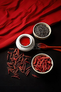 姜姜背景图片_枸杞子 枸杞子和姜茶