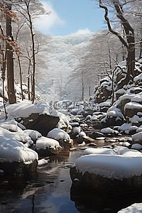 大江大河背景图片_大江佐竹雪香菇林