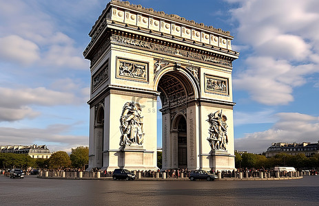 巴黎凯旋门 图片来自维基百科