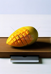 板上的芒果
