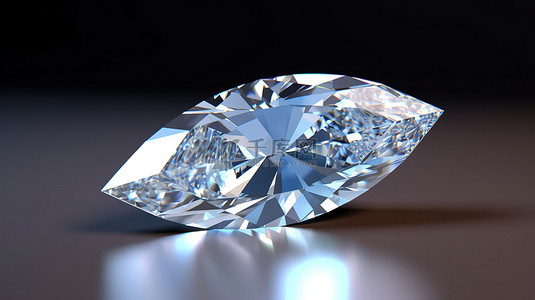 桑桑背景图片_令人惊叹的 3D 渲染中的侯爵夫人莫桑石宝石