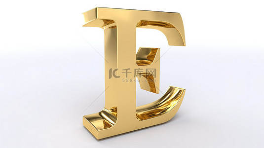 f4背景图片_金色 3d 字母 f 采用金属制成，巧妙地隔离在白色上，带来惊人的效果