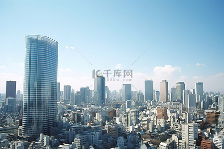 地形高度图背景图片_从几个高度看东京城