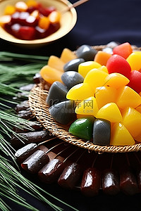 色彩缤纷的甜点是节日的一部分