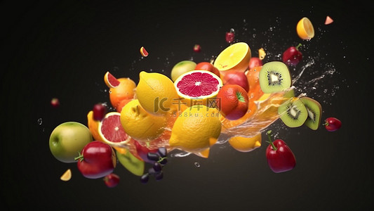 营养美味背景图片_食物水果零食柚子