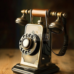 公共电话背景图片_带有金属电话拨号盘的旧电话
