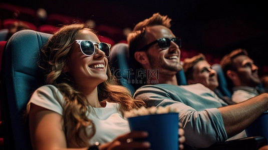 少年歌行背景图片_内容对在电影院享受 3D 电影和爆米花