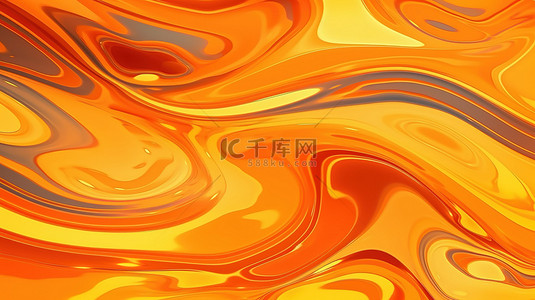 水质地背景图片_令人惊叹的矢量插画抽象混沌波普艺术水面图案与美丽的橙色水纹理