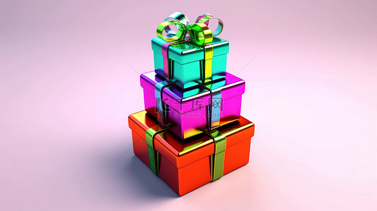 中打开的盒子背景图片_3d 渲染中的白色礼品盒