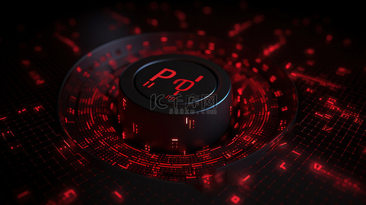 pi背景图片_红色 pi 在黑暗的 3d 渲染数学符号壁纸中占据中心位置