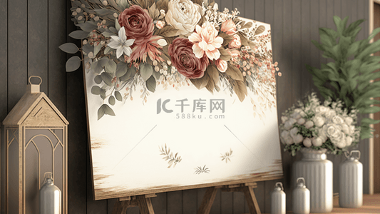 造型背景板背景图片_婚礼展示牌背景