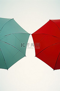 中医手把药背景图片_两把彩色雨伞，一只手拿着风