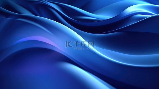 波浪状的背景图片_3D 渲染登陆页面概念和抽象蓝色波浪和线条设计