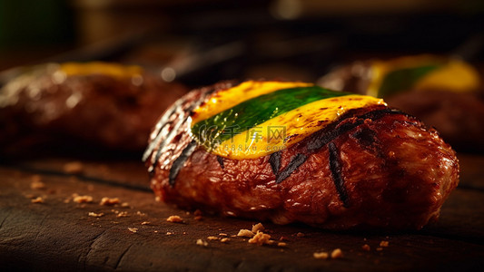 美味的烤肉串背景图片_餐饮食物烤肉背景