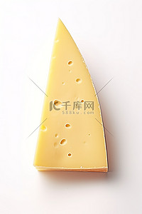 一块奶酪背景图片_一块垂直切开的奶酪