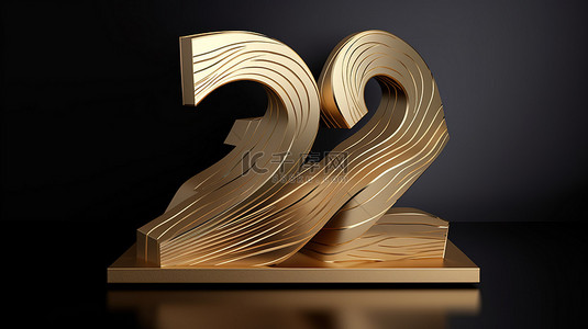 庆祝 25 周年纪念日的 3d 设计