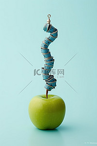 吃水果背景图片_减肥吃青苹果
