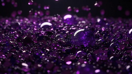 耀石背景图片_3d 渲染中奢华而有光泽的紫罗兰色闪光背景