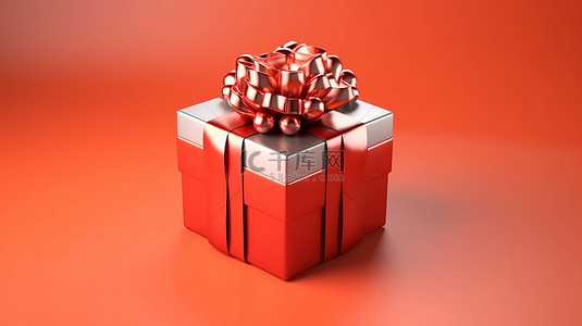 空白画布显示为礼品盒以 3D 渲染方式展开，非常适合商业庆典概念