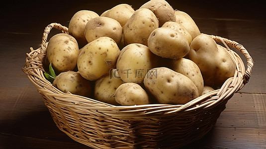 篮子里的白土豆新作物