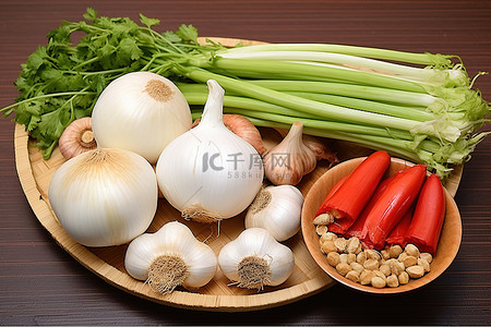 洋蔥背景图片_香草和蔬菜洋葱和大蒜