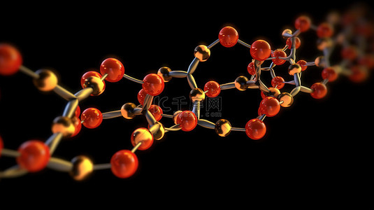 分子dna背景图片_连接原子 DNA 模型和遗传结构的分子链 3D 插图