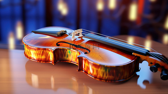 大提琴背景图片_渲染背景与闪闪发光的小提琴