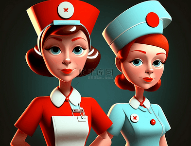 疫情护士节背景图片_国际护士节护士形象背景