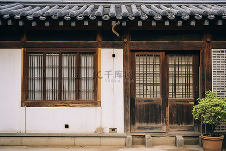 韩国首尔一栋美丽的古老亚洲住宅