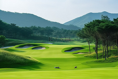 高尔夫球场 山地球场 韩国