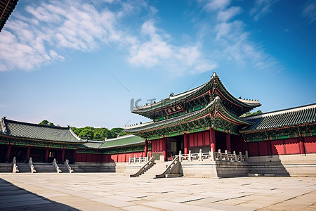 堂正背景图片_韩国 首尔 天罗门宫